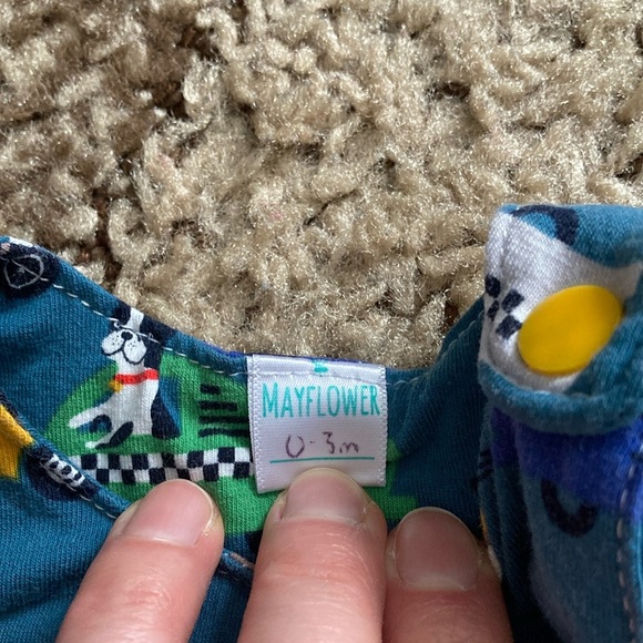 Mayflower Hand Made Kids Racing Car Print Bodysuit - Picture 2 of 6